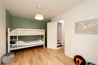 Un ou plusieurs lits dans un hébergement de l'établissement Villa La Mer - 600m de la plage Mesnil Val