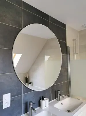 Salle de bains dans l'établissement Maison cosy entre Paris Rouen et Deauville