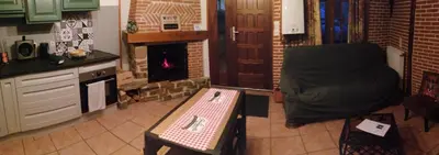 Cuisine ou kitchenette dans l'établissement Escapade Normande SPA