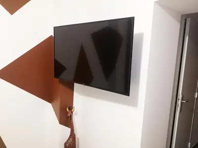 Télévision ou salle de divertissement dans l'établissement STUDIO HYPER CENTRE SAFARI TOUT ÉQUIPÉ WIFI NETFLIX 2PERS