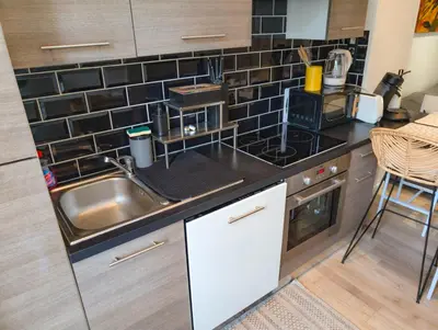 Cuisine ou kitchenette dans l'établissement Le Duplex 3 chambres - 1P à 7P - Saint Honore