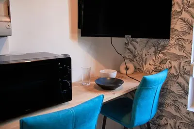 Télévision ou salle de divertissement dans l'établissement Le Studio Welfare