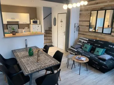 Cuisine ou kitchenette dans l'établissement la parisienne ( 4 km de rouen )