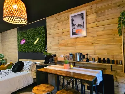 Coin salon dans l'établissement Homelove Spa
