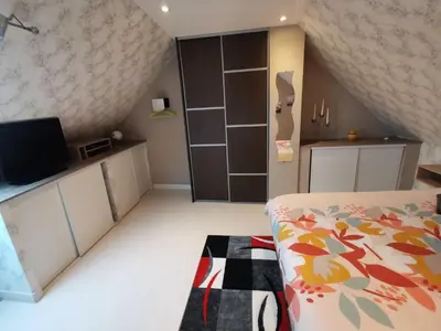 Cuisine ou kitchenette dans l'établissement Les Arches.
