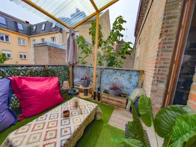 Jardin de l'établissement Le Terrazza - 1P à 2P Terrasse - Henriville