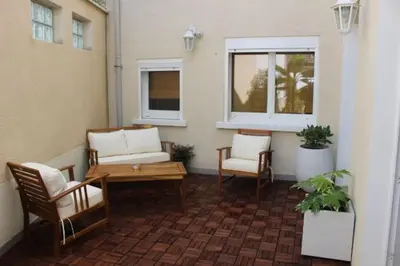 Coin salon dans l'établissement L'instant Bornéo Superbe appartement avec jacuzzi