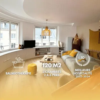 Un ou plusieurs lits dans un hébergement de l'établissement Apartment house View Rotonde, Amiens