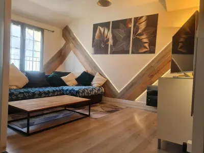Coin salon dans l'établissement Centre-ville f3 tout confort