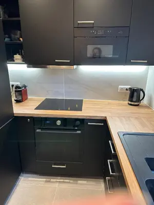 Cuisine ou kitchenette dans l'établissement Bonheur en Seine, Piscine, Vue Seine