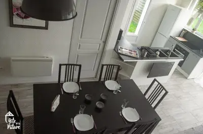 Cuisine ou kitchenette dans l'établissement Gîte de la Pâture