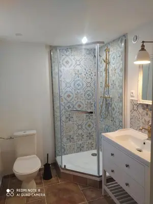 Salle de bains dans l'établissement O’Pontpoint d’Autrefois