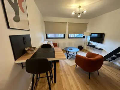 Télévision ou salle de divertissement dans l'établissement Appartement moderne - 1 chambre