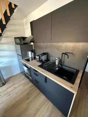 Cuisine ou kitchenette dans l'établissement Appartement moderne - 1 chambre