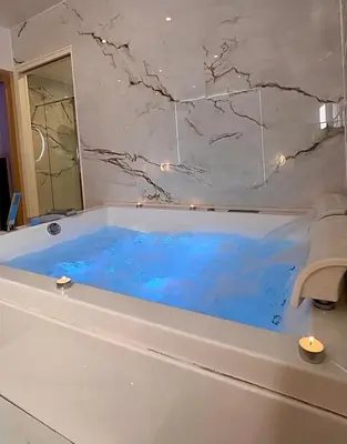 Salle de bains dans l'établissement Bulle Evasion