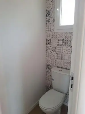 Salle de bains dans l'établissement Le clos du rhododendron proximité Dieppe