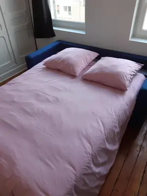 Un ou plusieurs lits dans un hébergement de l'établissement Amiens magnifique appartement Frida
