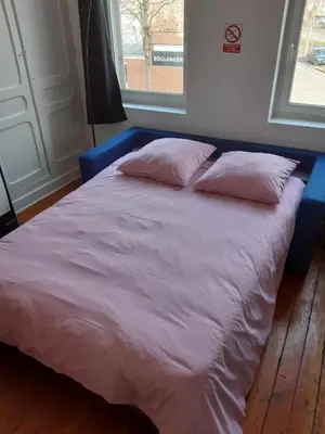 Un ou plusieurs lits dans un hébergement de l'établissement Amiens magnifique appartement Frida