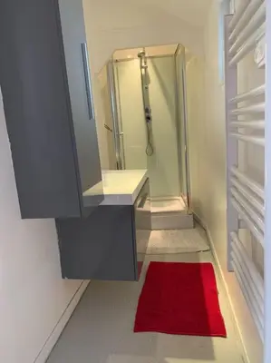 Salle de bains dans l'établissement 3)Maison tout confort boucle de la Seine