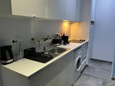 Cuisine ou kitchenette dans l'établissement Magnifique duplex central à 2 min de la gare.