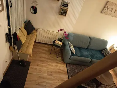 Coin salon dans l'établissement logement Mezzanine salon indépendant