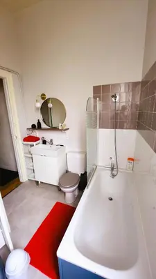 Salle de bains dans l'établissement Le Fontenelle Appartement hyper centre par beds76