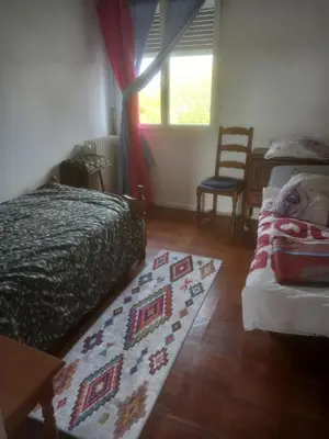 Un ou plusieurs lits dans un hébergement de l'établissement Spacieux appartement 4 pieces