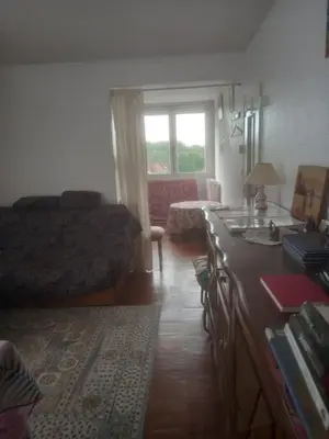 Coin salon dans l'établissement Spacieux appartement 4 pieces