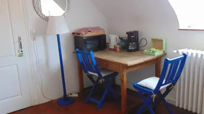 Cuisine ou kitchenette dans l'établissement Les Pommerets