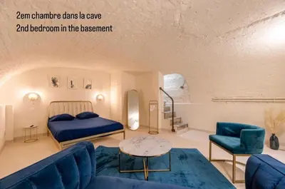 Coin salon dans l'établissement Appartement Le Médicis - 2 chambres