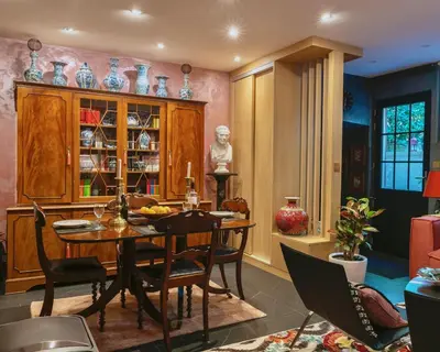 Coin salon dans l'établissement The Iflissen Nest - Luxury Appartment
