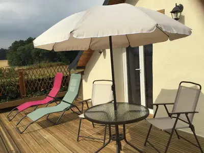 Terrasse ou espace extérieur de l'établissement L'appel de la foret