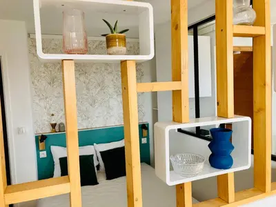 Salle de bains dans l'établissement La Belle Vue Appartement 2 personnes Vue port