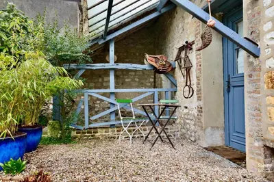 Jardin de l'établissement Chez Marcel