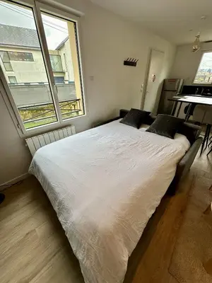 Un ou plusieurs lits dans un hébergement de l'établissement Escapade Relaxante - Spa - Jacuzzi - Sauna - Privés