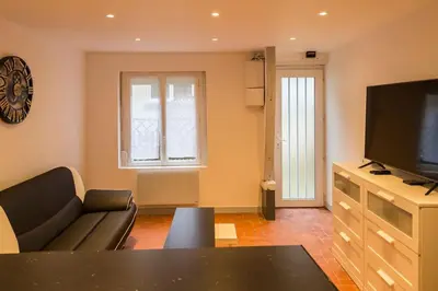 Télévision ou salle de divertissement dans l'établissement Maison de ville calme Rouen St.Paul 2ch proche CHU