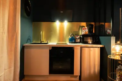 Cuisine ou kitchenette dans l'établissement Rêve d'or 2