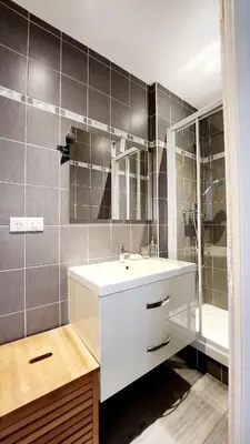 Salle de bains dans l'établissement Le Picard-Petit Quevilly