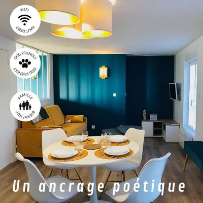 Coin salon dans l'établissement Maison Gabriel Appartement BULLE