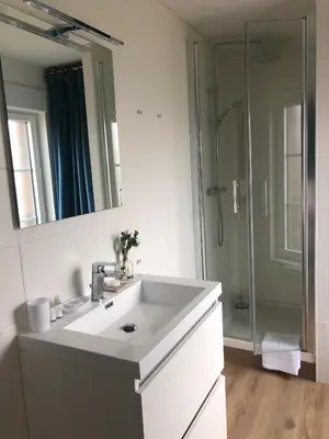 Salle de bains dans l'établissement Maison Gabriel Appartement BULLE