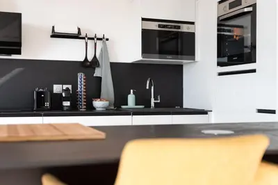 Cuisine ou kitchenette dans l'établissement Seine View, Panorama & Résidence privée à Rouen
