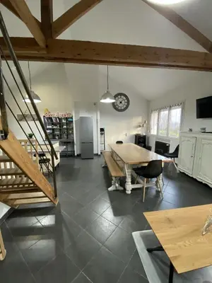 Cuisine ou kitchenette dans l'établissement Gite du Centaure