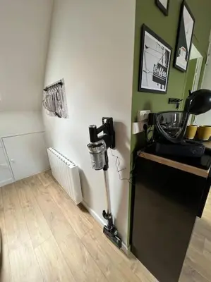 Cuisine ou kitchenette dans l'établissement Le Central 3 - Pépite en centre ville d’Elbeuf