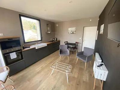Cuisine ou kitchenette dans l'établissement Parc Beausejour Aparthotel