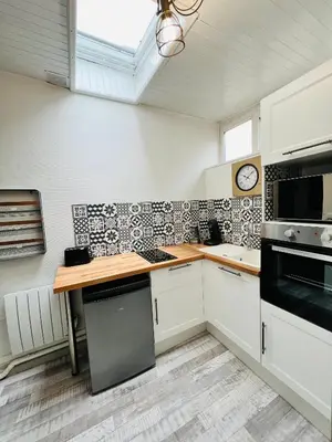 Cuisine ou kitchenette dans l'établissement L’escale proche centre ville