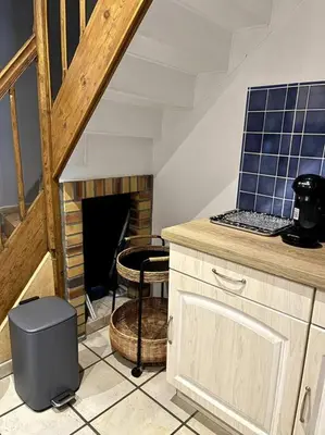 Cuisine ou kitchenette dans l'établissement Ma piote cabine (maison)