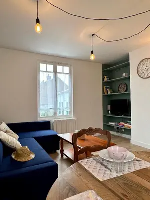 Coin salon dans l'établissement La Cabane de Bonsecours