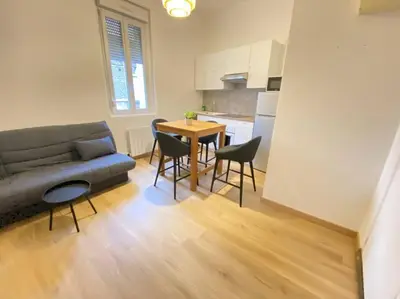 Cuisine ou kitchenette dans l'établissement L évasion