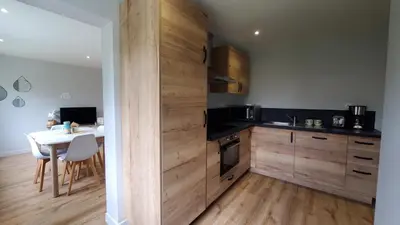 Cuisine ou kitchenette dans l'établissement Gwenaelle et Cyrille