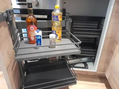 Cuisine ou kitchenette dans l'établissement Gwenaelle et Cyrille